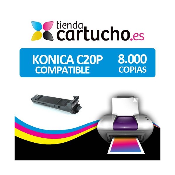 Toner Konica Minolta Bizhub C20P / C20 Cyan Compatible