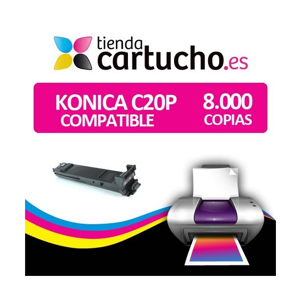 Toner Konica Minolta Bizhub C20P / C20 Magenta Compatible