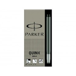 PARKER CAJA 5 CARTUCHOS NEGRO