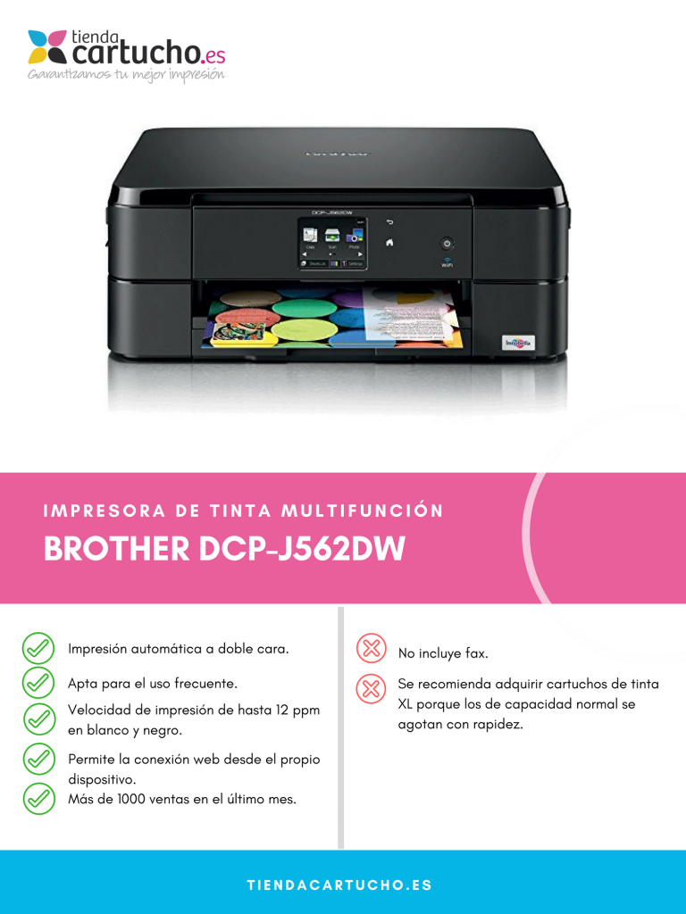 Descubre la Brother DCP-J562DW