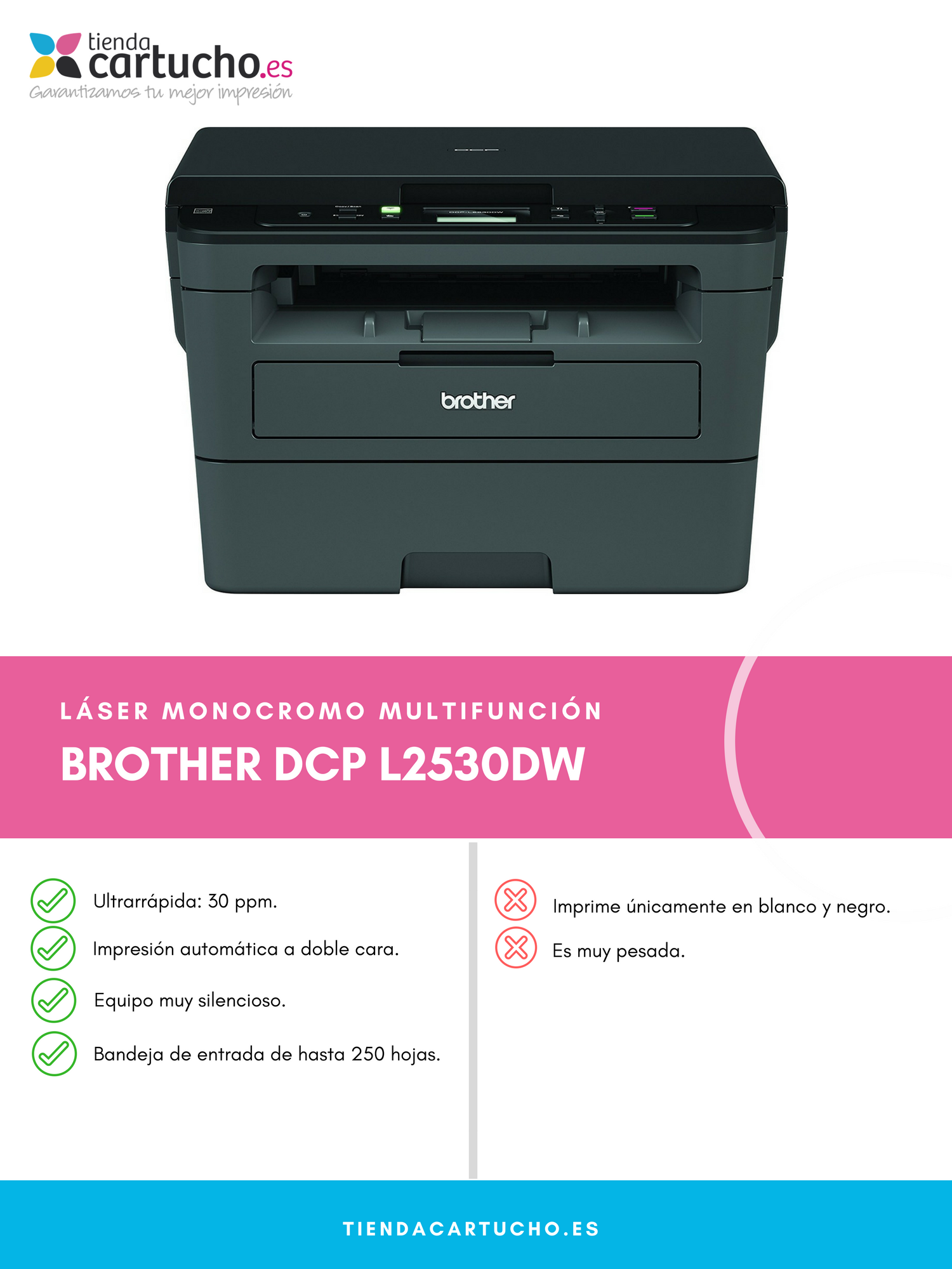 IMPRESORA MULTIFUNCION LASER L2530DW BROTHER