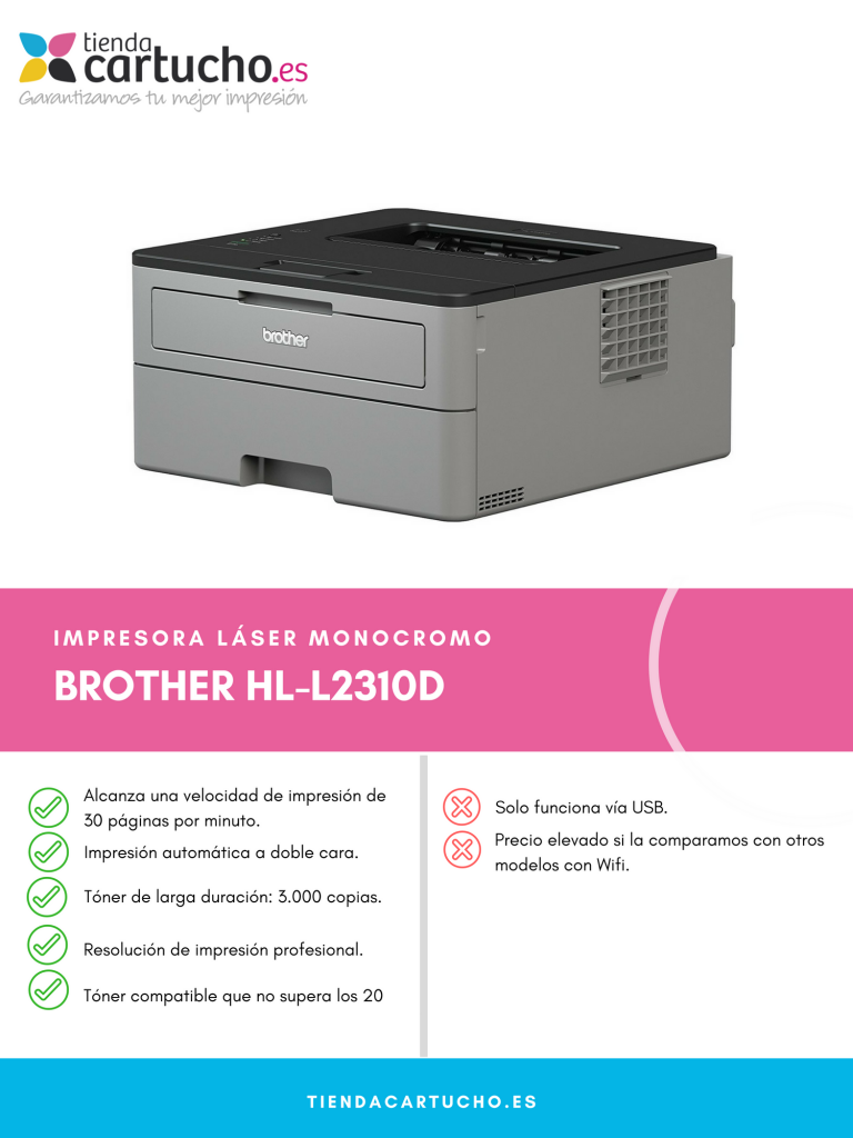 Descubre la impresora Brother HL-L2310D