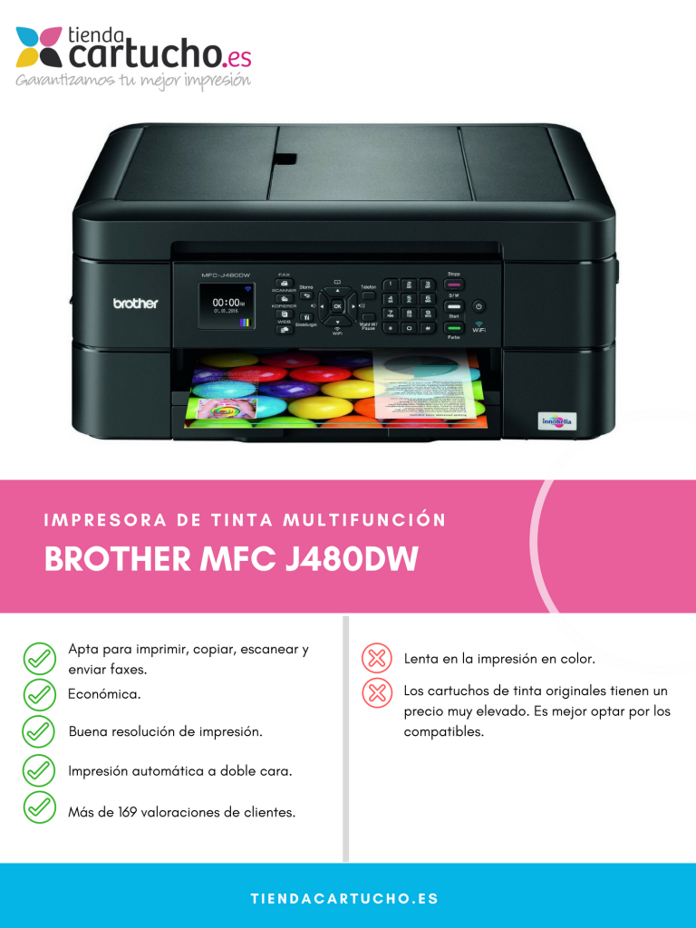⇨ Brother MFCJ480DW Análisis Completo & Opiniones