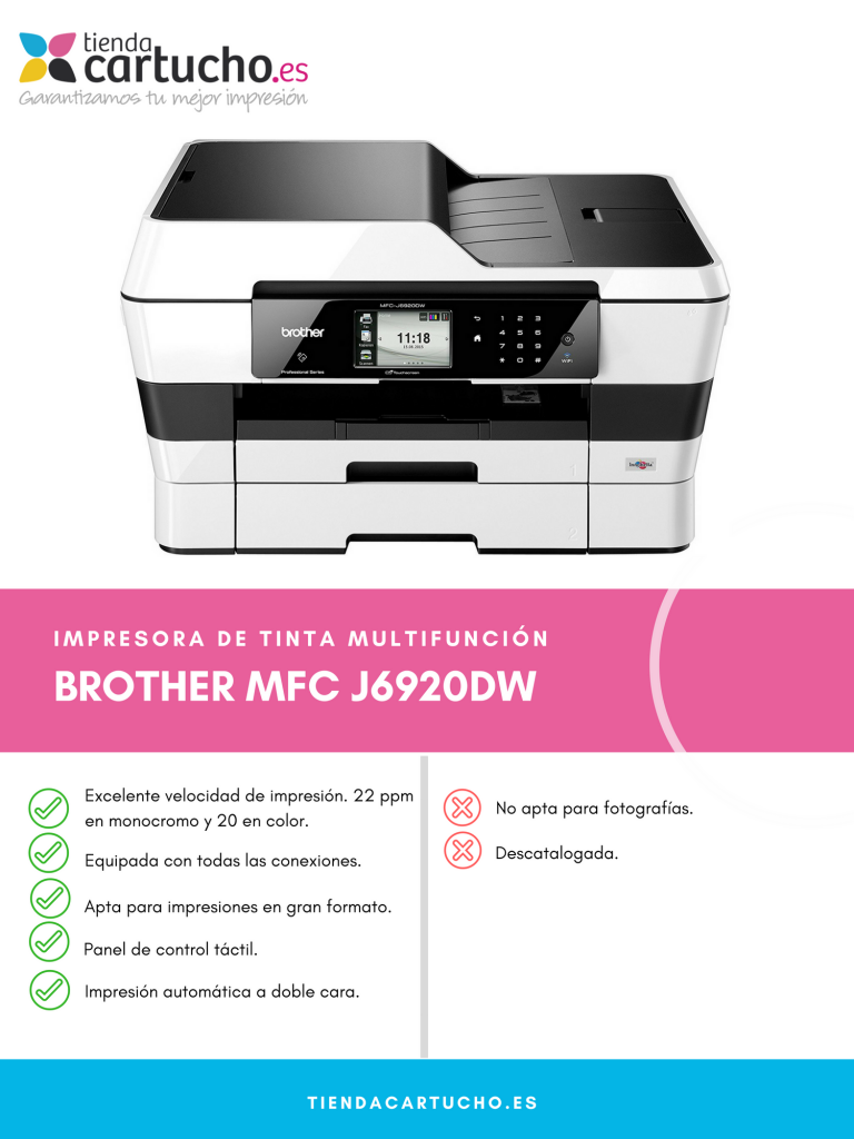 Descubre la impresora Brother MFC J6920DW