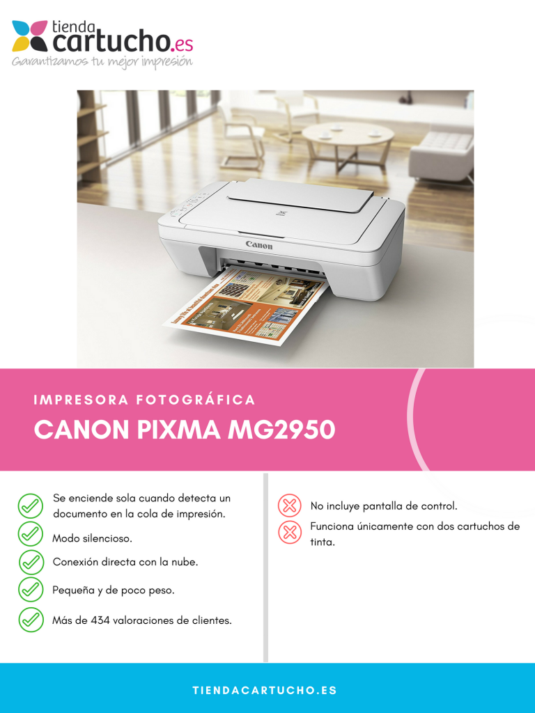 Descubre la impresora  Canon Pixma MG2950