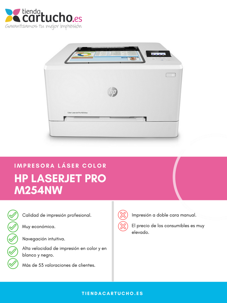 Descubre la HP LASERJET PRO M254NW