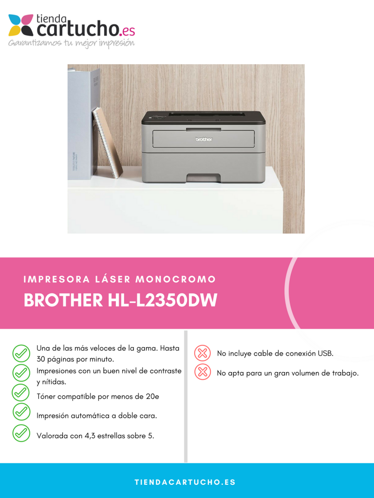 Descubre la Brother HL-L2350DW