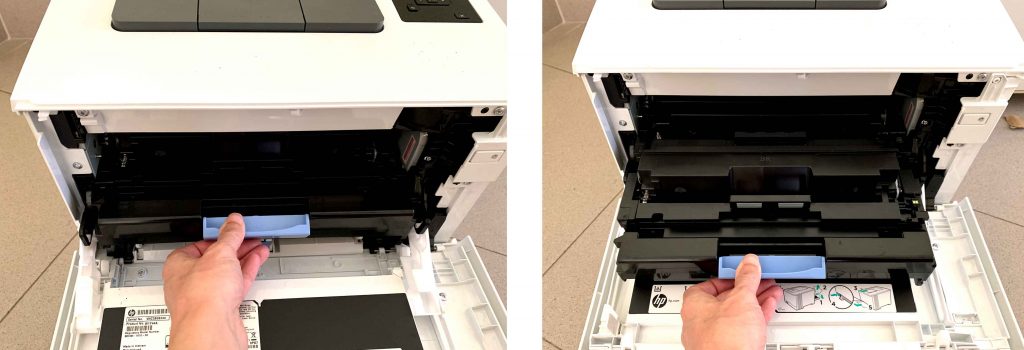 Sacar toner de la impresora