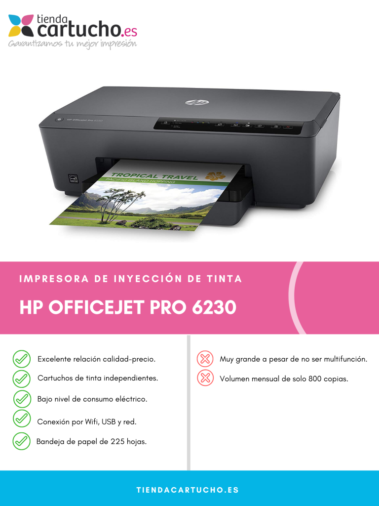 postre Alergia Mono ▷ HP Officejet Pro 6230 | Review Actualizada【2021】